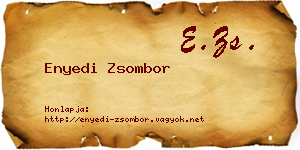 Enyedi Zsombor névjegykártya